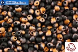 COTOBE Beads Drops Black and Sunrise Mat (J101) 3,4mm CTBJ101