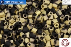 COTOBE Beads 2cut Black and Gold Mat (05010M) 11/0, 10g