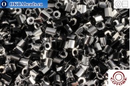 COTOBE Beads 2cut Black and Silver (06010) 11/0, 10g CJC-11-06010