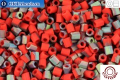 COTOBE Beads dvoukrátky Brick-red and Vitrail Mat (08070M) 11/0, 10g