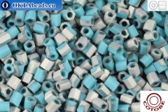 COTOBE Beads 2cut Turquoise and Silver Mat (06110M) 11/0, 10g