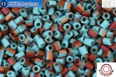 COTOBE Beads 2cut Turquoise and Sunrise Mat (07110M) 11/0, 10g