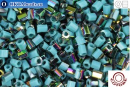 COTOBE Beads 2cut Turquoise and Vitrail (08110) 11/0, 10g CJC-11-08110