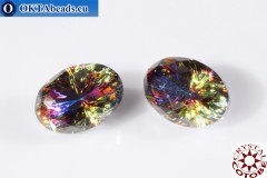 COTOBE Crystal 4160 Mystic Oval Blue Vitrail 14x10mm, 1pc