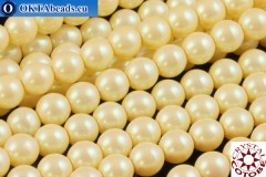 COTOBE Crystal Pearl Pearlescent Yellow 2mm, ~75pc