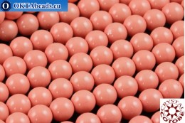 COTOBE Crystal Pearl Ceramic Salmon Rose 3mm, ~75pc