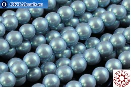 COTOBE Crystal Pearl Pearlescent Blue 3mm, ~75pc