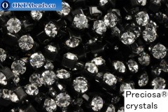 Strass chain Preciosa Maxima Crystal - Black ss12/3,2mm, 10cm