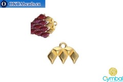 Kalamos III bead ending 24kt gold plate for GemDuo 1pc