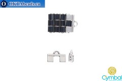 Piperi II bead ending antique silver plate for Miyuki Tila 1pc