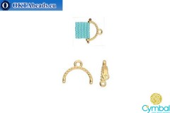 Skaloti II bead ending 24kt gold plate for Miyuki 11/0 1pc