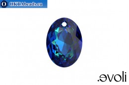 evoli Elliptic Cut 6438 Crystal Bermuda Blue 16мм, 1шт SVX-0090