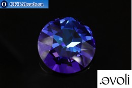 evoli Flat Chaton 1201 Crystal Heliotrope 27mm, 1pc SVX-0154