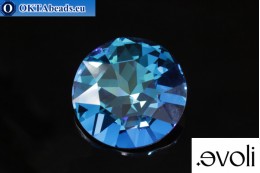 evoli Flat Chaton 1201 Crystal Bermuda Blue 27mm, 1pc SVX-0166