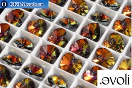 evoli Heart Pendant 6228 Crystal Volcano 10mm, 1pc SVX-0169