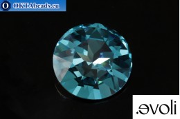 evoli Flat Chaton 1201 Light Turquoise 27mm, 1pc SVX-0239