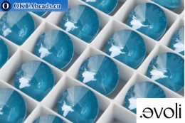 evoli Rivoli 1122 Crystal Teal Ignite 14mm, 1pc SVX-0244