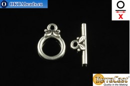 TierraCast Toggle silver (6039-12) X=16mm, 10mm