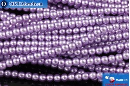 České voskové perle fialový (70022) 2mm, ~75ks