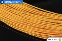 Smooth stiff gimp wire yellow 1mm, 1m