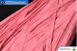 Pearl raffia pink 5mm, 1m W0055