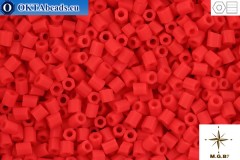 Matsuno Beads 2cut Opaque Red Frosted (735MA) 11/0, 10g
