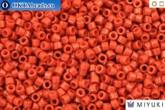 MIYUKI Beads Delica Duracoat Opaque Orange Rust (DB2352) 11/0, 5g