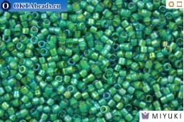 MIYUKI Beads Delica Fancy Lined Aqua Green (DB2381) 11/0