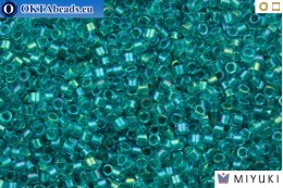 MIYUKI Beads Delica Fancy Lined Teal Green (DB2380) 11/0