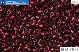 MIYUKI Beads Delica Gold Luster Transparent Red 11/0 (DB105) DB105