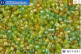 MIYUKI Beads Delica Lined Amber Peridot Mix 11/0 (DB983)