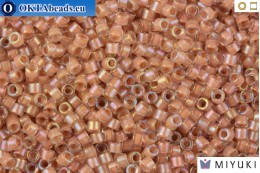 MIYUKI Beads Delica Lined Beige AB 11/0 (DB69) DB069