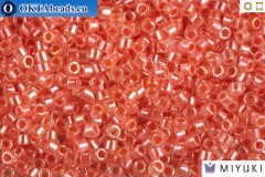 MIYUKI Beads Delica Lined Crystal Salmon Luster 11/0 (DB235)