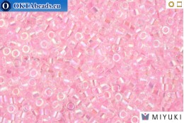 MIYUKI Beads Delica Lined Pink AB 11/0 (DB71)