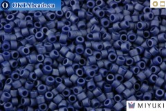 MIYUKI Beads Delica Matte Metallic Dark Grey Blue (DB377) 11/0