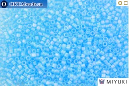 MIYUKI Beads Delica Matte Sky Blue AB 11/0 (DB861)