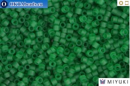 MIYUKI Beads Delica Matte Transparent Green 11/0 (DB746)