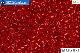 MIYUKI Beads Delica Matte Transparent Red 11/0 (DB774)