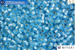MIYUKI Beads Delica Semi Matte Silver Lined Sky Blue 11/0 (DB692)