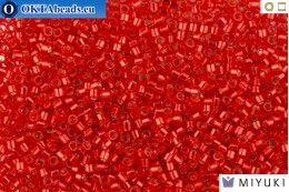MIYUKI Beads Delica Silver Lined Red/Dyed 11/0 (DB602)