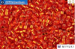MIYUKI Beads Delica Silver Lined Red/Orange 11/0 (DB43)