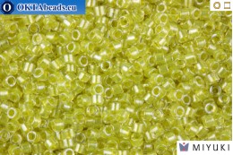 MIYUKI Beads Delica Sparkling Light Yellow Lined Crystal 11/0 (DB910)