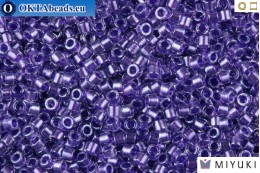 MIYUKI Beads Delica Sparkling Purple Lined Crystal 11/0 (DB906)