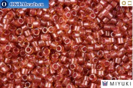 MIYUKI Beads Delica Sparkling Salmon Lined Topaz 11/0 (DB913)
