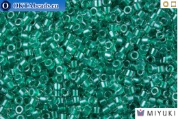 MIYUKI Beads Delica Sparkling Teal Lined Crystal 11/0 (DB918)