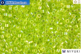 MIYUKI Beads Delica Transparent Chartreuse AB 11/0 (DB174)