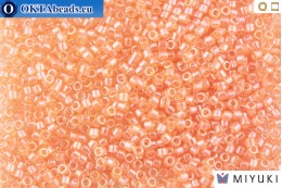 MIYUKI Beads Delica Transparent Peach Luster 11/0 (DB1480)