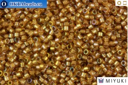 MIYUKI Beads Delica White Lined Saffron Ab 11/0 (DB288) DB288