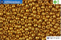 MIYUKI Beads DURACOAT Galvanized Gold 8/0 (4202)