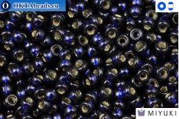 MIYUKI Beads DURACOAT Silver Line Dark Navy Blue (4282) 15/0, 5g 15MR4282
